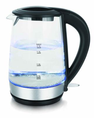 China 360 Degree Rotation Base Portable Electric Glass Kettle For Travel Hotel Using Home Appliances for sale