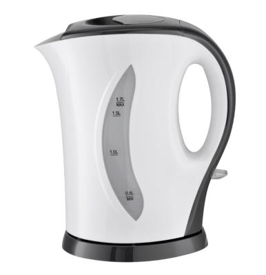 China Cheapest 360 Degree Rotation Base Cordless Electric Kettle With Plastic Material Water Window Labeled 1.7L for sale