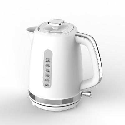 China 360 Degree Rotation Base White Green Customize Color Electric Plastic Kettles For Kitchen Appliances Sale for sale