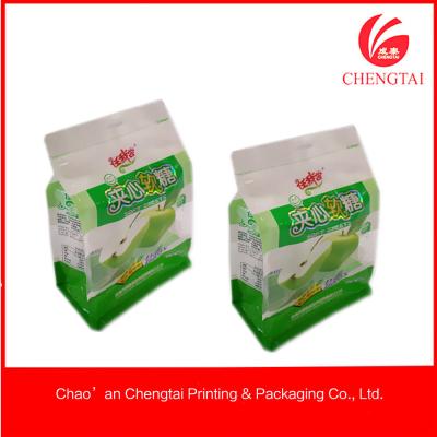 China Malotes Ziplock laminados Eco do chá material dos malotes da parte inferior lisa - amigável à venda