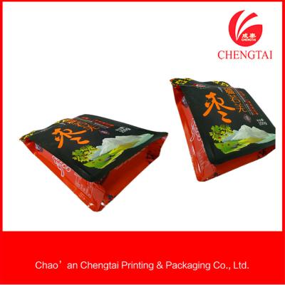 China Opaque Food Packaging Flat Bottom Pouches / Pouch Zipper Top Custom Printed for sale