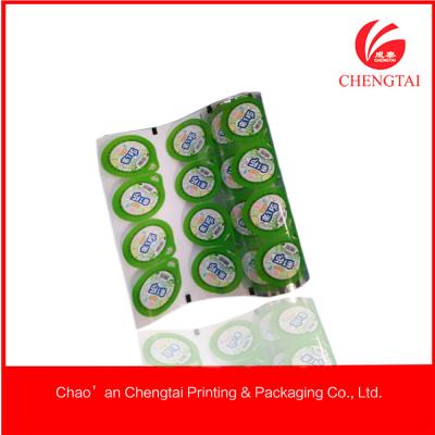 China Juice / Jelly / Yoghurt Packaging Cup Sealing Film of Food Grade PP Plastic for sale