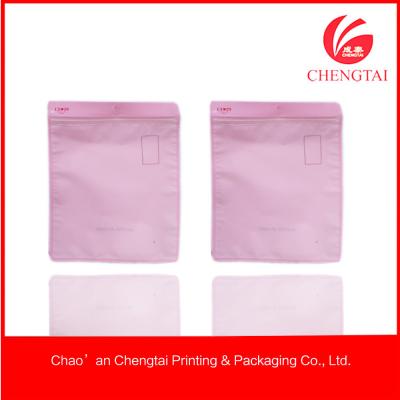 China Transparent Zippered Clothing Packaging Bags With Superior Printing for sale