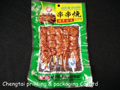 China Printing Company Retort Packaging For Ready To Eat Meat With Window for sale