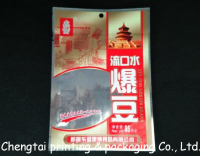 China Eco - Vriendschappelijke 85g Snack Plastic Verpakkende Zak met Transparant Venster Te koop