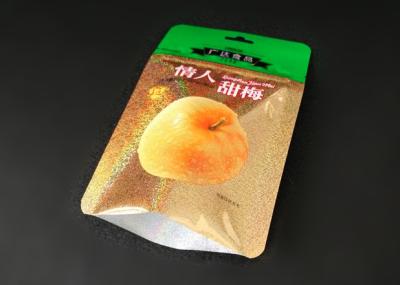 China Moisture Proof Conspicuous Dried Fruit Bags With Tear Notch Gravure Printing for sale