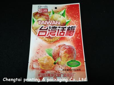 China Food Grade Plastic Food Bags , Custom Printed Dry Fruit Pouches Moisture Proof for sale