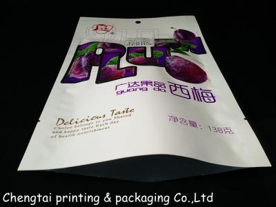 China Fashion Dried Fruit Bags / Dry Fruit Packaging Pouch With Three Layers Materials for sale