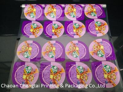 China Moisture Proof Disposable Cup Sealing Film for Pudding / Ice cream / Juice / Milk for sale