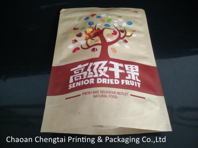 China Security Stand Up Paper Bag Packaging Pouch With Window Eco Friendly Material for sale