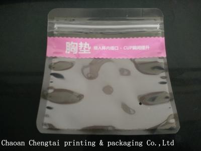 China Safety Feature Clothes Packaging Bags Small Pouch For Bra Pad / Silicone Bra for sale