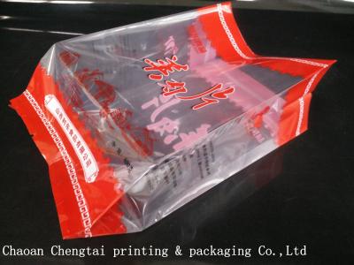 China Side Gusset Cold Meat Packing Bags Pouch / Meat Ball Packaging Bag for sale