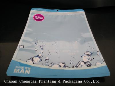 China Two Layers 95 Micron Durable Clothing Plastic Packaging Pouch For Underpants for sale