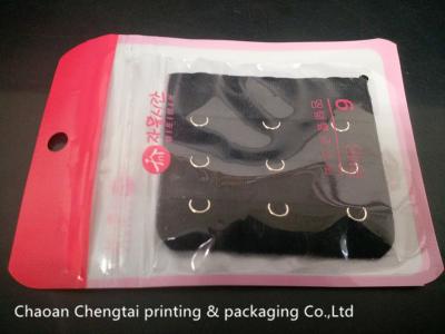 China Small Plastic Clothing Packing Bags Clothes Packaging Bags with Zipper / Window for sale