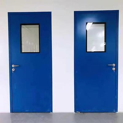 China Industrial Standard GMP Interlock Clean Room Industrial Door For Change Room for sale