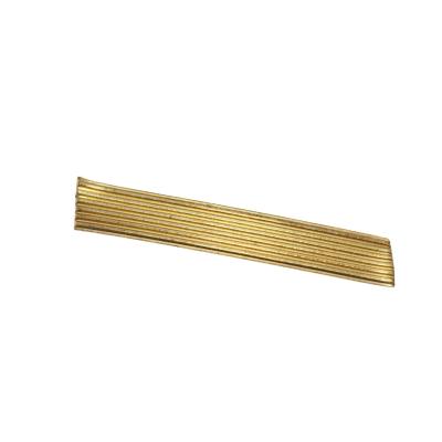 China Direct Connecting Wire Factory 4mm Copper Brass Crimp Strip Covered Electrical Wire Terminal for sale