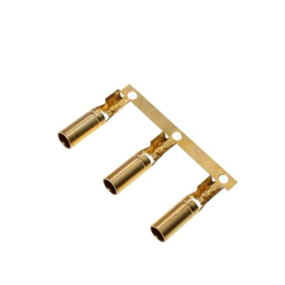 China Factory Direct Brass Terminal Wire Terminal 3.5mm Round Connecting Tinned Copper Tube Female Terminal for sale