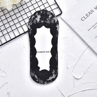 China Best Selling Women Antibacterial Wholesale Soft Lace Socks Girl Flats Foot Cover Invisible Sock for sale