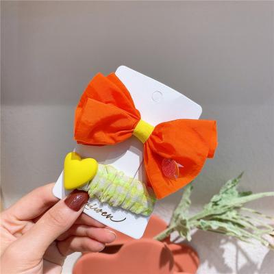 China Hair Clip Children's Cloth Bow Hairpin Little Girl Plaid Hairpin for sale