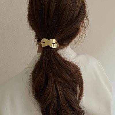 China Fashion European and American Metal Style Elastic Hair Band Korea Hair Accessories for Girls Women Handmade Hair Ropes for sale