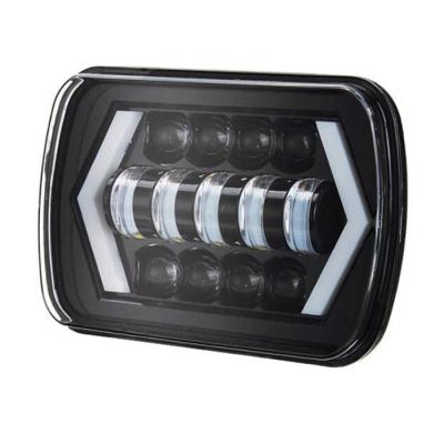 China Wholesale PC Led Beam Square 5x7 Inch Sealed Led Headlight 55W Rectangular Led Truck Headlamp for sale