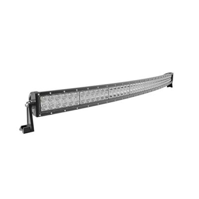 China 6063 aluminum profile 24 volt led light bar curved double row led light bar 52inch optical guide led 300w offroad for sale