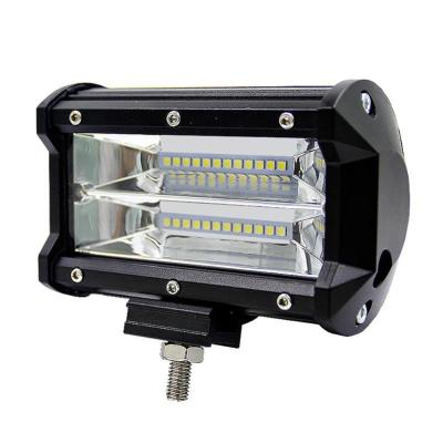 China 6063 aluminum profile truck car offroad roof top led drive light bar led light 72w work led light bar mini for sale