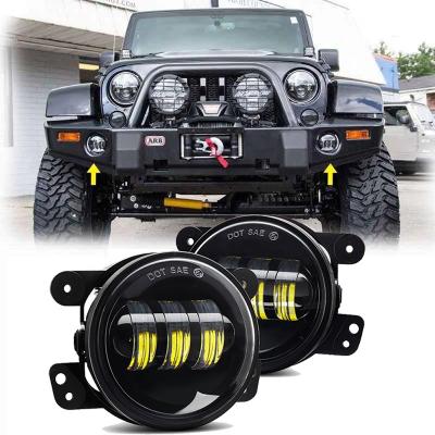 China Youstar 4 Inch LED Fog Lights Aluminum Alloy Housing For 07-18 JK Unlimited JK for sale