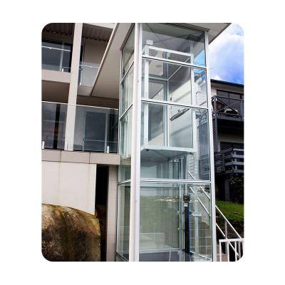 China Easy Convenience Indoor Residential Elevator Safety Operation Home Elevator Two-sided Opening Elevator Door for sale