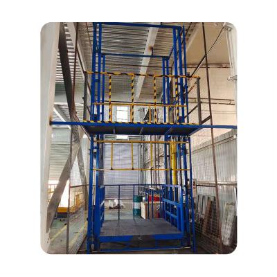 China Hotels Floor 2 Small Custom Hydraulic Cargo Elevator Platform Freight Elevator From 0.5 To 1.5 Ton for sale