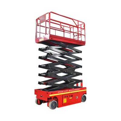 China Hotels Self Propelled Stationary Scissor Lift Hydraulic Trolley Lift for sale