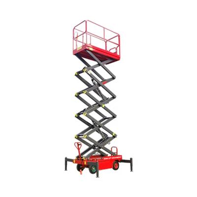 China Hotels Hydraulic Lift Platform Aerial Work Scissor Man Lift Table 6m 8m 10m 12m 14m 16m Electric Mobile Plataforma Elevadora for sale