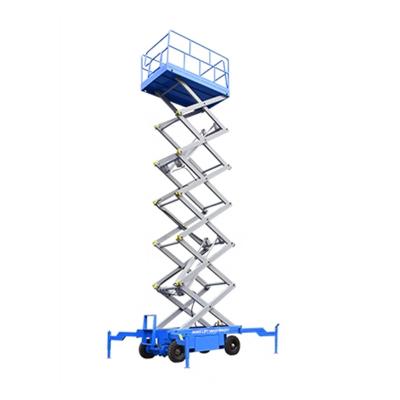 China Hotels Plug-in Type Scissor Working Electric Lift Table 8 Meter Height 500kg Loading Capacity Moving Elevator Labor Force Push Battery Option for sale