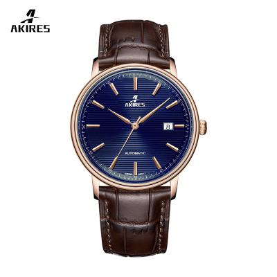 China AKIRES 316l Stainless Steel Automatic Watch Brand AKIRES 316l Stainless Steel Date Movement Swiss Movement Men's ETA 2824-2 Watch for sale