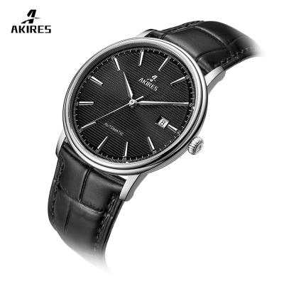 China Date Stainless Steel Automatic Movement Mechanical Wristwatches Mens Logo Automatic Time Pieces for sale