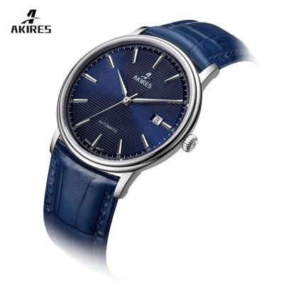 China AKIRES Brand Automatic Custom Date Watch Men's Low Moq Swiss Movement Stainless Steel Automatic Mechanical Watch for sale