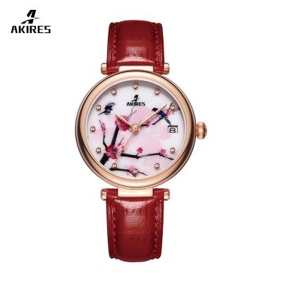 China New Arrival Automatic Stylish Enamel Watch Slim Date Automatic Watches Customize Dial Watch for sale