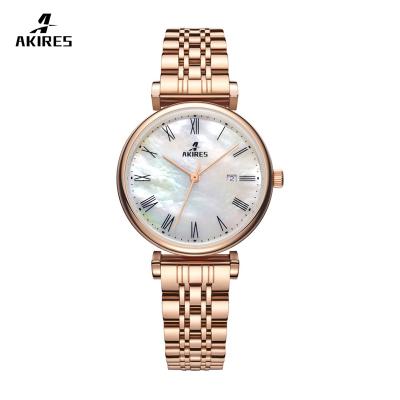 China Elegant Day/Date Japan Movt 3Atm Stainless Steel Ladies Wrist Watches Marks Luxury Quartz Watches Women for sale