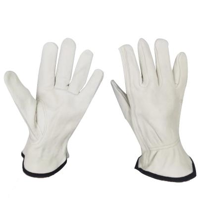 China High Quality Anti-Heat No Line Cow Pig Goat Sheep Peel Full Grain Safety Rigger Gloves Men Cowhide Leather Driver for sale