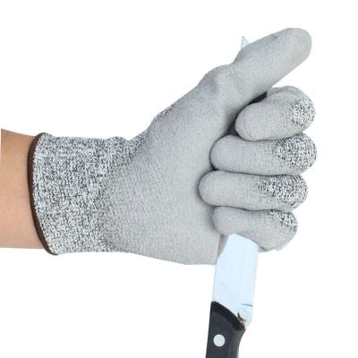 China Anti-Cut Free Samples Cheap Level 5 HPPE Anti Cut Resistant PU Protection Gloves Cut Proof PU Safety Gloves for sale