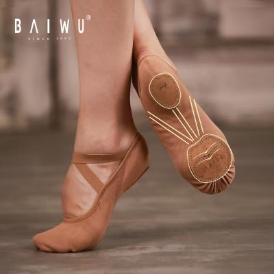 China Canvas 121131006 Baiwu 2021 Wholesale Stretch Canvas Ballet Shoes for sale