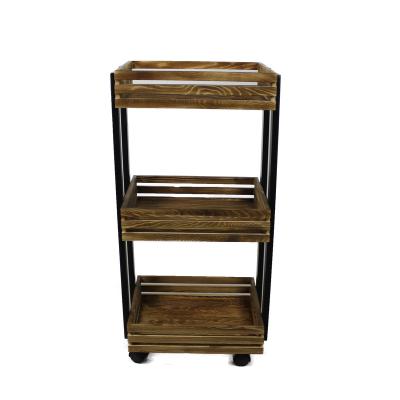 China (Size) YMTC Iron Wood Storage Modern Design Adjustable Table for sale