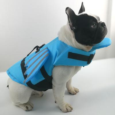 China Amazon Stocked Top Selling Summer Pet Life Vest Dog Safety Swimwear Dog Life Vests With Reflective Wing for sale