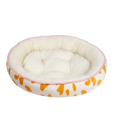 China OEM Factory Direct Good Quality Pet Products Stocked Circular Cat Kennel Dog Kennel Pad Cotton Kennel Manufacturers for sale