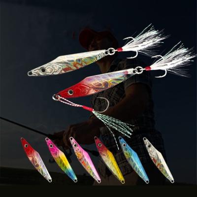 China 7/10/14/21/30/40g Lead Shore Casting Lead Metal Casting Lures Hard Fishing Swim Bait Artificial Sea Water for sale