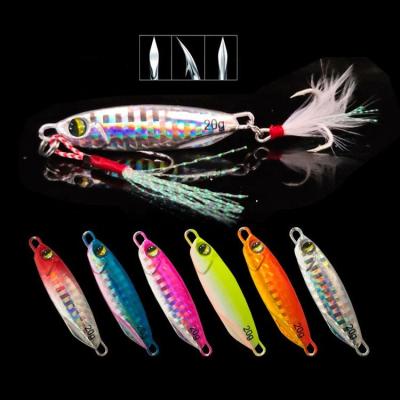 China Lead 7g 40g Swim Bait Metal Jig Fishing Lure Artificial Downslope Saltwater Casting Hard Lead for sale