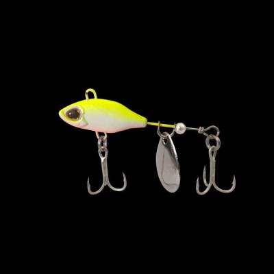 China 3D Metal Bionic Swimbait Eyes Tail Blade Spinner Bait VIB Metal Lure Artificial Swim Fishing Hard Lures for sale