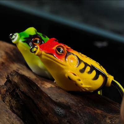 China 5.5cm Topwater Frog 12g Artificial Lure Bait Floating Soft Fishing Lure 2021 5.0cm/pc or 5.5cm/pc for sale