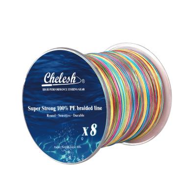 China Sink Tip Float Marker 8 Strands 300m Multicolor Carp Multifilament PE Braided Fishing Line for sale