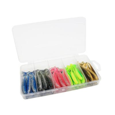 China 2021 New New 50PCS Plastic PVC Bait Soft Set Swim Fishing Artificial Fishing Lure for sale